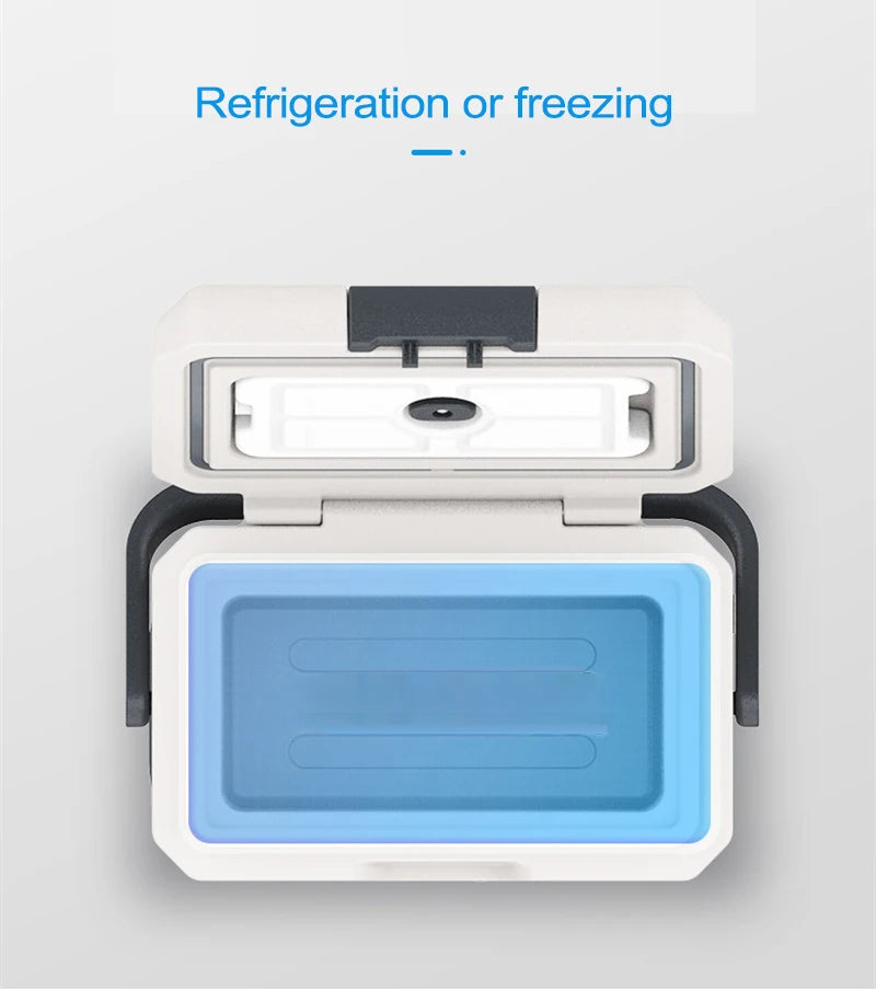8L Mini Car Refrigerator 12V/24V Portable Refrigerator 110V/220V Freezer Cooler Car Home Vehicle Truck Camping Fridge P8