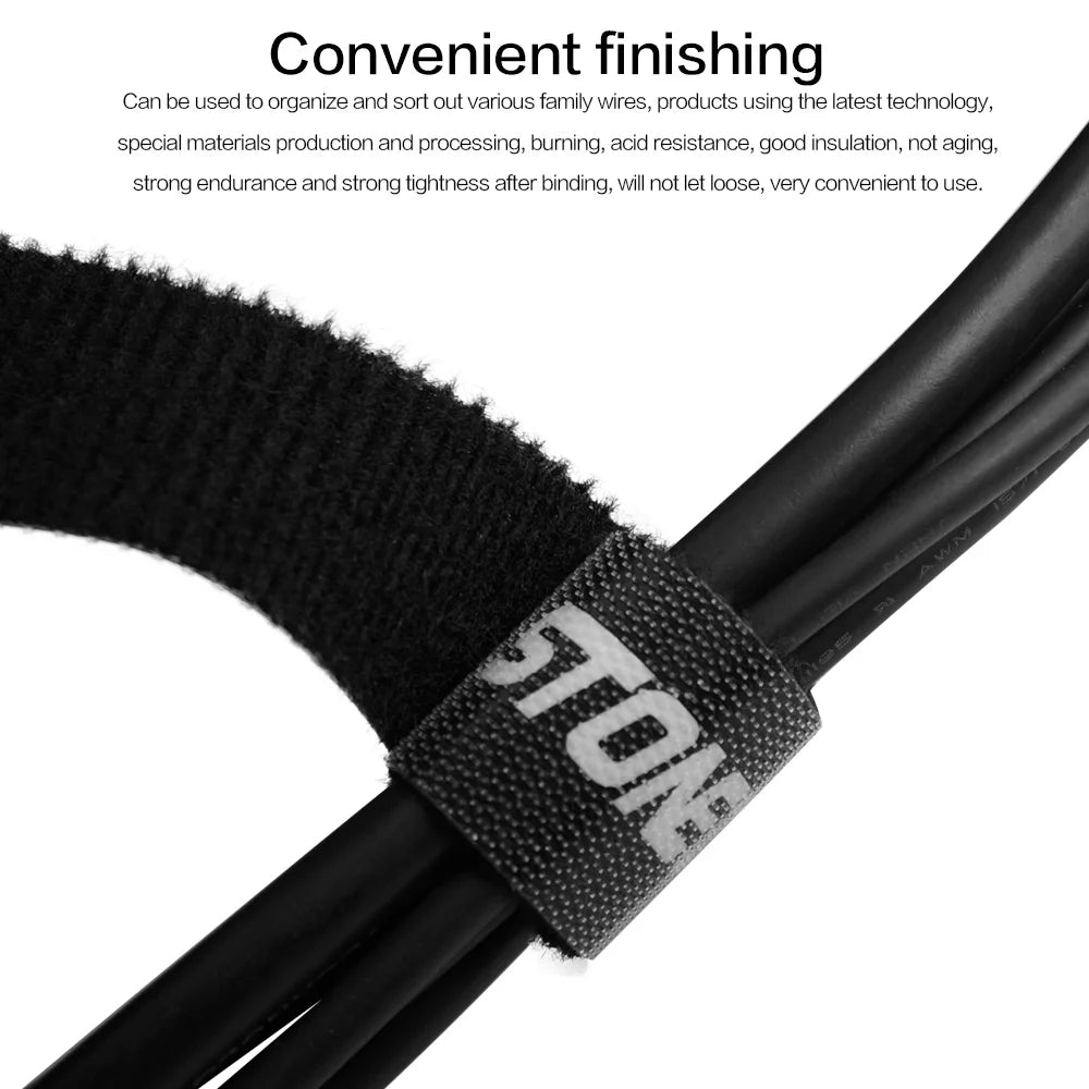 Tearable USB Cable Winder Cable Organizer Ties Mouse Wire Earphone Holder HDMI Cord Free Cut Management Phone Hoop Tape