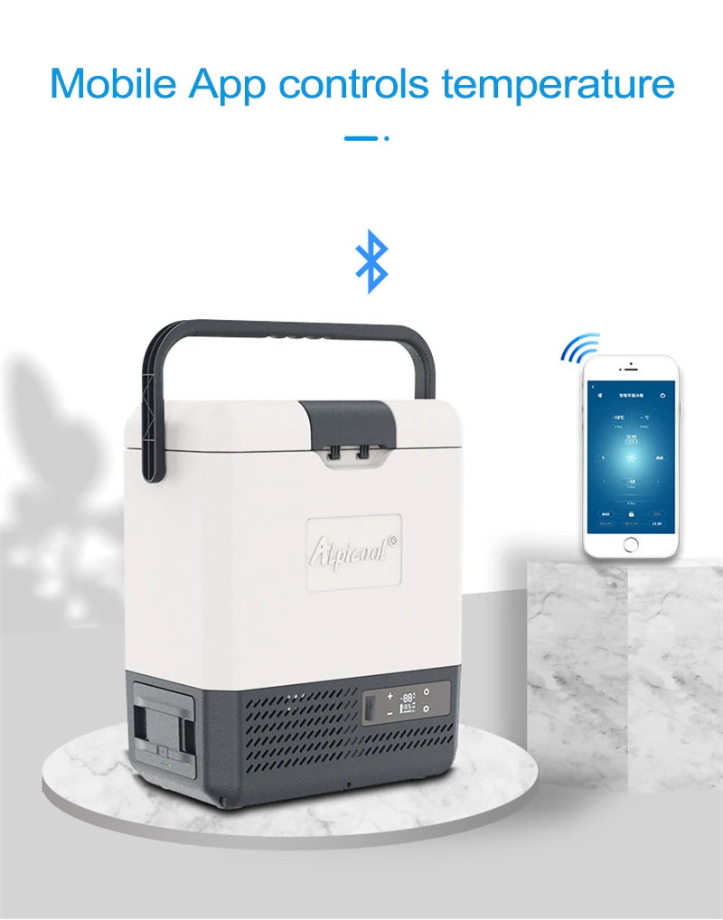 8L Mini Car Refrigerator 12V/24V Portable Refrigerator 110V/220V Freezer Cooler Car Home Vehicle Truck Camping Fridge P8